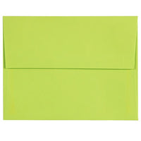JAM Paper - Enveloppes d'invitation colorées A2 - 4,375 x 5,75 - vert lime ultra - Paquet de 50-Caractéristiques de l'enveloppe : fermeture à rabat gommé droit, finition en papier lisse de haute qualité