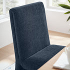 Modway - Emory Tissu tapis Fauteuil d’appoint de salle à manger - Bleu ardoise-Arrivée entièrement assemblée