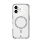 LAUT - Coque AERO SPARKLE MagSafe pour iPhone 16 - Argent cristal-Avec la TECHNOLOGIE IMPKT Cell, un design parfaitement transparent et un coussin d'air scellé à 360°, votre téléphone bénéficie d'une protection maximale contre les chutes.