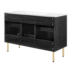 Modway - Chaucer 48" Vanité de salle de bain à un seul lavabo - Noir Blanc-8