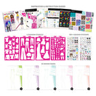 Fashion Angels - Portfolio Compact de Mode-STIMULE LA CRÉATIVITÉ ET LES TALENTS ARTISTIQUES – Offrez des heures de plaisir créatif avec ce set de dessin de stylisme pour enfants. Les pochoirs amovibles proposent plus de 50 formes de vêtements et d’accessoires pour imaginer des tenues variées et originales. Finalisez chaque look avec les autocollants colourés inclus pour un style ultra tendance