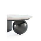 Manhattan Comfort - Table basse Laurel moderne et glamour 80 cm (31,49 po) - Noir-Design contemporain et élégant pour sublimer votre environnement de vie