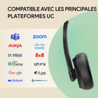 Casque UC mono Yealink UH34 - Casque pour téléphone et ordinateur - Certifié UC - Noir-Microphone antibruit et réduction passive du bruit