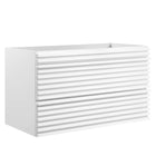 Modway - Render Support mural de 36" Armoire de toilette de salle de bain (lavabo non inclus) - Blanc-7