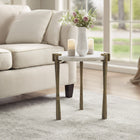 Zuo - Rench Table d’appoint - Blanc-Capacité de poids maximale: 110