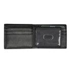 Roots - Portefeuille Slim Fold de pour hommes avec carte d'identité amovible - Noir-Protection RFID