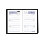 AT-A-GLANCE - Agenda de poche hebdomadaire 2027 - 6 1/16 po H x 3 5/8 po l - noir - bilingue-Une semaine sur deux pages lignees, y compris les week-ends