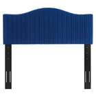 Modway - Brielle Chenal Touffé Performance Velvet Tête de lit King/King de Californie, Marine-Tissu résistant aux taches durable