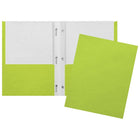 Staples - Portfolio à deux pochettes et à pinces - vert citron-Portofolio à deux pochettes et pinces, lime