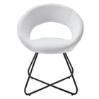 Modway - Nouvelle Tissu rembourré Chaise à manger Ensemble de 2 - Noir Blanc-8