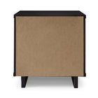 Manhattan Comfort - Table de nuit moderne Granville 46 cm à 2 tiroirs - Noir-15,16" L x 18,11" l x 19,49" H