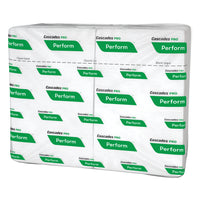 Cascades PRO Perform Serviettes de table entrepliés 1 épaisseur pour Distributrices Tandem - Blanc - 16 Paquets de 376-Rendement maximale dans un emballage convivial