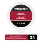 Café Van Houtte, Mélange maison original - Torréfaction légère - Dosettes de café K-Cup - Paquet de 24-Compatibilité : Ce produit contient des dosettes K-Cup authentiques, conçues pour garantir la qualité et la compatibilité avec toutes les cafetières Keurig