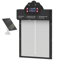 PawHut - Porte de poulailler automatique avec caméra AI 2K HD et contrôle via application-Contrôle à distance via WiFi 2,4G avec modes Minuterie/Lumière pour automatiser l’accès quotidien au poulailler 

