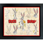 Bugs Bunny croquis s - Impression encadree - 35" x 27"-Impression d'art de haute qualité avec passe-partout et encadrement professionnel