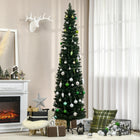 HOMCOM - Arbre de Noël Artificiel Crayon 7 Pieds pour Intérieur Maison Vert-L'arbre de Noël crayon est spécial et frais 