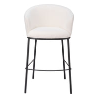 Zuo - Essen Tabouret de bar - Ivoire-Support pour les bras