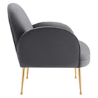 Modway - Transcend Performance Velvet Fauteuil - Gris-Construction solide
