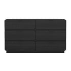 Manhattan Comfort - Commode double contemporaine moderne Chrystie 60" à 6 tiroirs - Noir-Finition de haute qualité sur une structure en bois manufacturé durable pour un aspect lisse et raffiné