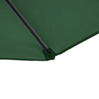 Outsunny - Parasol déporté 8,5 pi avec rotation à 360°, vert-Fabriqué en tissu polyester résistant à l'extérieur et en cadre en acier avec revêtement en poudre pour une stabilité robuste  