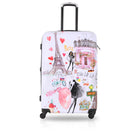 TUCCI Italy - Paris Love Art Collection de valises à bagages-Coque rigide en polycarbonate léger - Matériau de valise flexible, durable et résistant aux chocs qui maintient votre sac de voyage solide mais ultra-léger pour faciliter le levage et respecter la conformité avec les avions