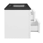 Modway - Render Fixation murale de 48" Vanette de salle de bain - Blanc Noir-8