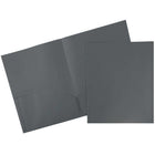 JAM Paper - Pop Porte-documents à 2 pochettes - gris - Paquet de 6-Dossiers POP JAM Paper | Couleur : Gris ardoise