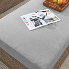 Modway - Convene Terrasse extérieure Ottoman rectangulaire in Cappuccino Grey-Résistants à l’eau et aux UV