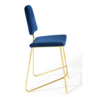 Modway - Ponder Performance Velvet Tabouret de bar - Marine-Vintage Glamour Style