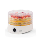 Commercial Chef - Déshydrateur alimentaire, thermostat réglable - blanc-5 plateaux circulaires pour déshydrater les aliments