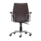 Zuo - Enterprise Low Back Chaise de bureau - Expresso-Garantie limitée de 3 ans