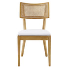 Modway - Caledonia Tissu tapis Chaise à manger Ensemble de 2 - Blanc naturel-10