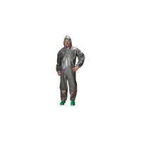 Lakeland – Combinaison Chemmax 3, capuchon gris élastique convenant aux respirateurs, petit, 2/paquet (C3T132-S)-Couleur : Gris/gris