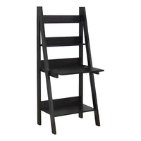 Monarch Specialties - 7043 Bureau 61 po - Espresso Style Echelle-Bureau d'ordinateur à échelle inclinée de 61 pouces de haut, de conception durable, en stratifié brun espresso, avec finition sur tous les côtés, qui peut être fixé au mur en toute sécurité à l'aide du matériel fourni.