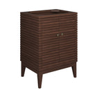 Modway - Ledger 24" Armoire de toilette de salle de bain (lavabo non inclus) - Noyer-7