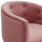 Modway - Savour Touffe Performance Velvet Chaise d’accent - Rose poussiéreuse-7