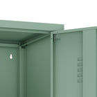 Manhattan Comfort - Armoire de rangement individuelle moderne Naomi 15 po avec casier - Vert-Pieds en métal avec patins de sol réglables pour une stabilité sur mesure