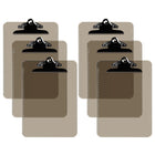 Davis Group - Planchettes à pince à ressort, format lettre, 9 po l x 12 po H – Fumée - 6 par paquet-Les planchettes sont fabriquées en plastique moulé par injection résistant et durable et présentent des bords lisses