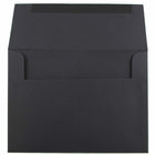 JAM Paper - Enveloppes d'invitation A6 - 4,75 x 6,5 - noires - Paquet de 50-Couleur: couleur noire lisse