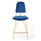 Modway - Ponder Performance Velvet Tabouret de bar - Marine-7