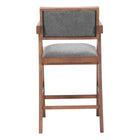 Zuo - Delhi Tabouret de comptoir - Gris/Noyer - Ensemble de 2-6