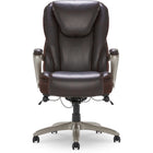 Serta® - Fauteuil de luxe SmartLayers™ Hensley Big & Tall, brun-Des coussins profonds, la zone lombaire anatomique et les couches intelligentes brevetées offrent un confort exceptionnel