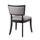 Modway - Pristine Tissu rembourré Chaises de salle à manger Ensemble de 2 - Gris clair-Capacité de poids : 500 lb.