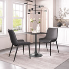 Zuo - Magnus Chaise de salle à manger - Noir - Ensemble de 2-Dimensions: 23,6 po L x 21,3 po L x 35,4 po H
