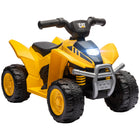 Qaba - Véhicule tout-terrain pour enfants sous licence 6V à chevaucher - jaune-La licence 6V garantit des trajets sûrs et fiables pour les enfants 