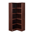 Sauder - Bibliothèque d'angle à 5 étagères - Cerisier Select-Rangement multi-pièces: cette bibliothèque d'angle fonctionnelle peut répondre à vos besoins de rangement dans différentes pièces: salon, bureau, cuisine, atelier ou salle de bain