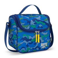 Roots - Sac Repas Isotherme - 5L - Bleu camouflage-Conception durable : fabriqué de polyester recyclé durable pour un choix écologique qui ne compromet pas la qualité