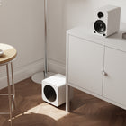 Kanto - Subwoofer de 6 po amplifié et scellé, 200 W - Blanc mat-Mode veille automatique à commutation, commutateur de phase 0° et 180°