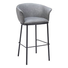 Zuo - Garston Tabouret de bar - Gris-Support pour les bras