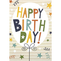 Mill Brook Studio - Cartes de souhaits Fête avec enveloppes – 5-3/8 po x 7-3/4 po – Enfant : confettis – paquet de 18-Cartes de souhaits qualité boutique
